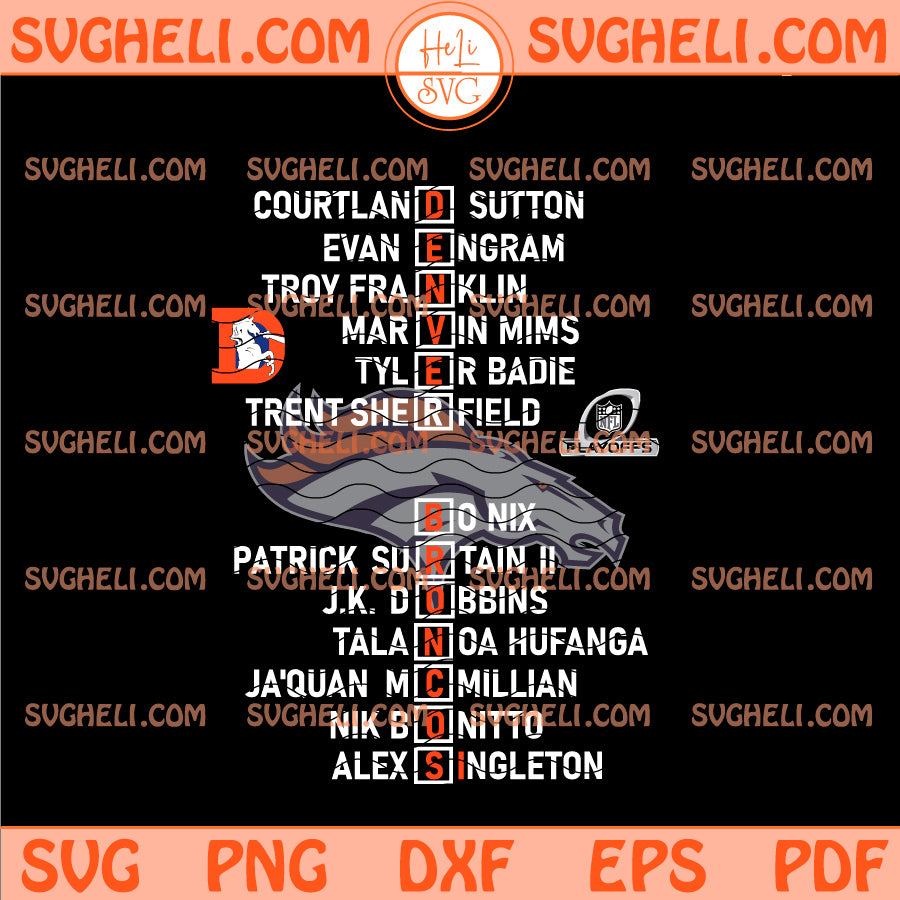 Broncos 2025 AFC West Division Champions Svg Broncos Svg
