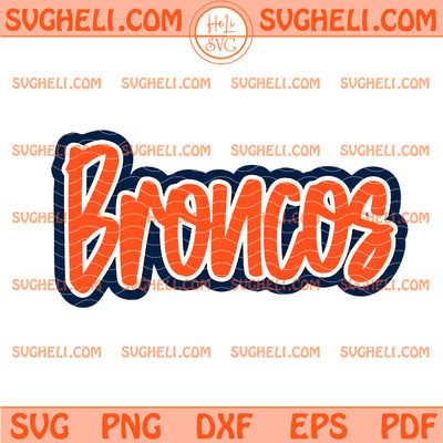 Broncos Mascot Football Svg Denver Broncos Football Svg