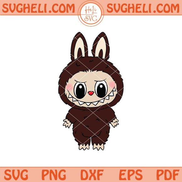 Brown Labubu Svg Cute Labubu Svg Labubu The Monster Svg Png Dxf Eps Files