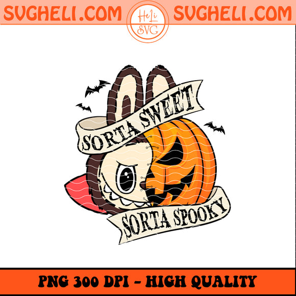 Brown Sorta Spooky Labubu Png Labubu Halloween Png