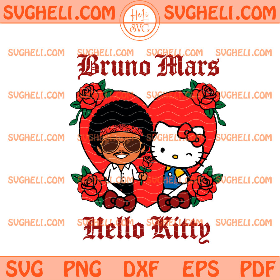 Bruno Mars Hello Kitty The Romantic Tour 2026 Svg