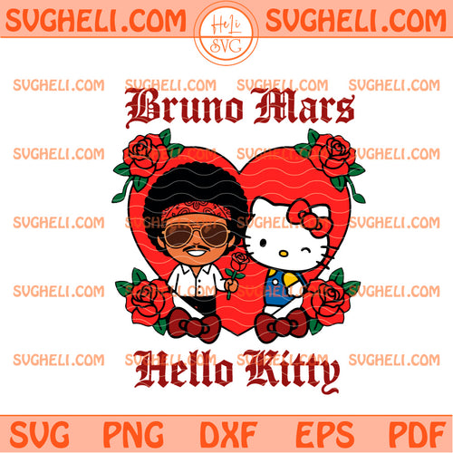 Bruno Mars Hello Kitty The Romantic Tour 2026 Svg