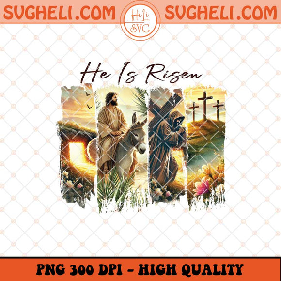 Brush Stroke Jesus Png He Is Risen Png Easter Png Sublimation Files