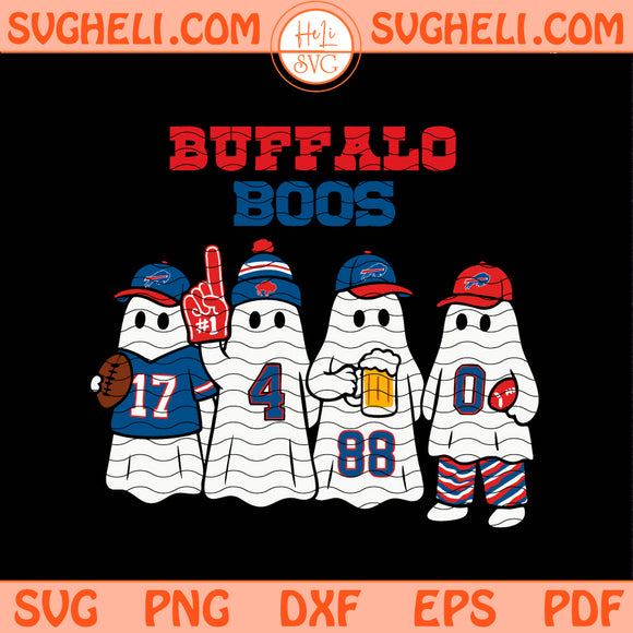 Buffalo Bills Boos Svg Bills Mafia Svg NFL 2025 Fan Svg