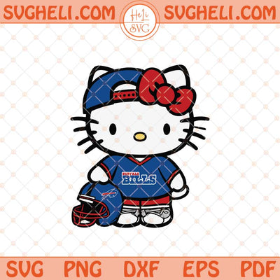 Buffalo Bills Hello Kitty Svg Buffalo Football Svg Png Dxf Eps Files