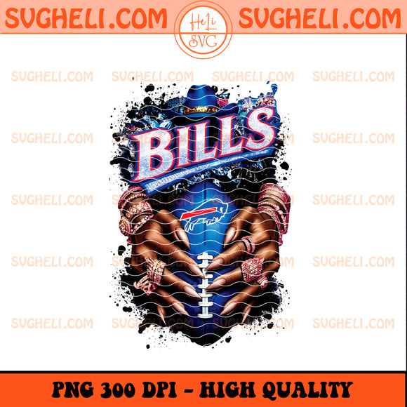 Buffalo Bills NFL Hand Nail Finger Png