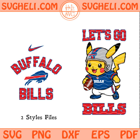 Buffalo Bills Pokemon NFL Svg Pikachu Buffalo Bills Svg
