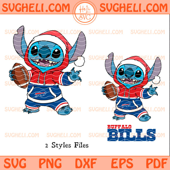 Buffalo Bills Stitch Football Christmas Svg