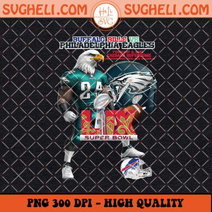 Buffalo Bills vs Philadelphia Eagles Super Bowl 2025 Png Sublimation Files