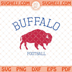 Buffalo Football Vintage Svg Retro Buffalo Football Svg Png Dxf Eps Files