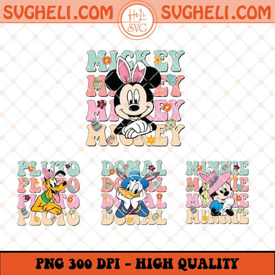 Bundle Mouse And Friends Easter Png Mouse Easter Png Sublimation Files
