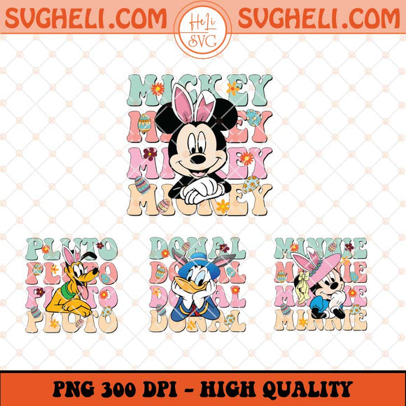 Bundle Mouse And Friends Easter Png Mouse Easter Png Sublimation Files