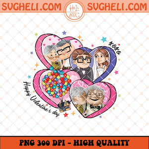 Carl and Ellie Valentine Day 2025 Png Up Movie Valentine Png Sublimation Files