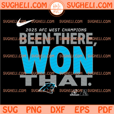 Carolina Panthers 2025 NFC Champions Been There Won That Svg