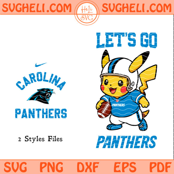 Carolina Panthers Pokemon NFL Svg Carolina Panthers Svg