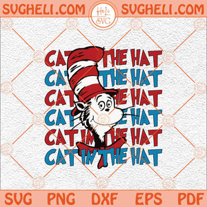 Cat In The Hat Svg Read Across America Svg Love Reading Svg Png Dxf Eps Files