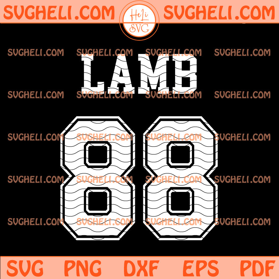 CeeDee Lamb 88 Dallas Cowboys Svg, CeeDee Lamb 88 Svg