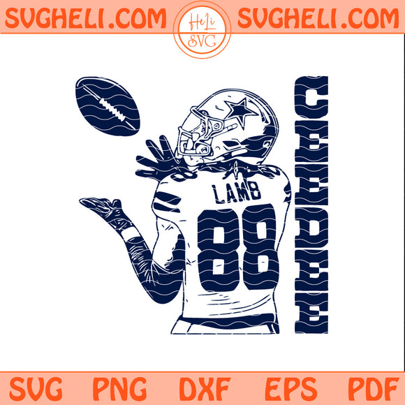 CeeDee Lamb Dallas Cowboys Football Svg Cowboys NFL Svg