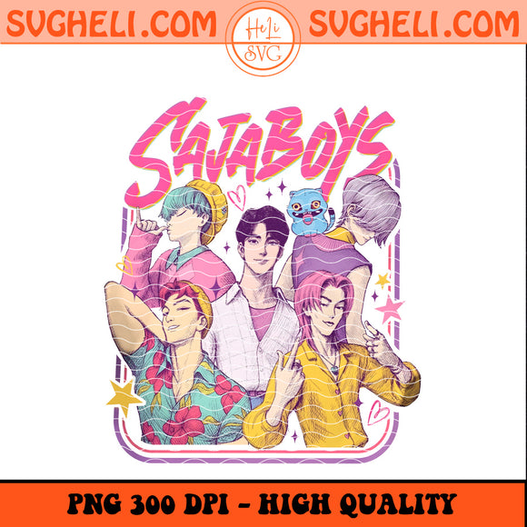 Charming Saja Boys Png KPop Demon Hunters Group Png