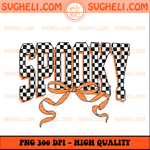 Checkered Coquette Spooky Halloween Png Spooky Season Png