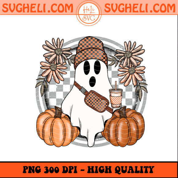 Checkered Ghost Halloween Png Coquette Ghost Bow Png