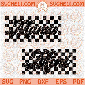 Checkered Mama Svg Checkered Mini Svg Rock And Roll Mom Svg Png Dxf Eps Files