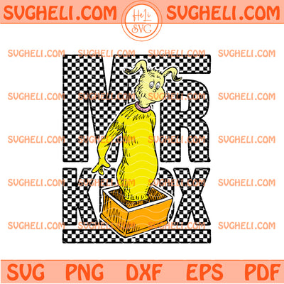 Checkered Mr Knox Svg Dr Suess Day Read Across America Svg