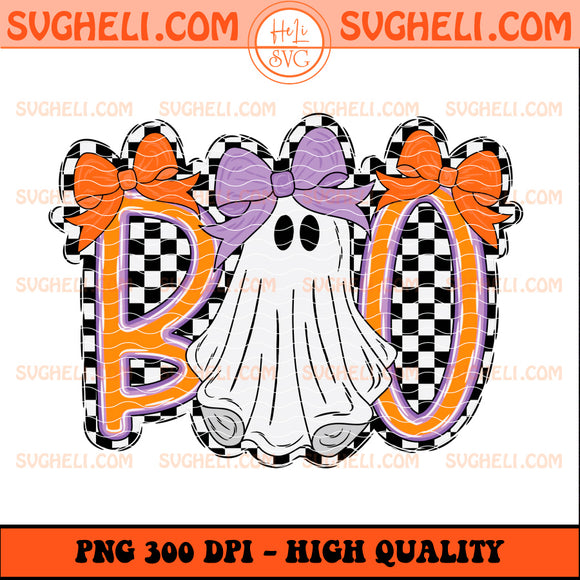 Checkered Spooky Kids Autumn Fall Pumpkin Ghost Png