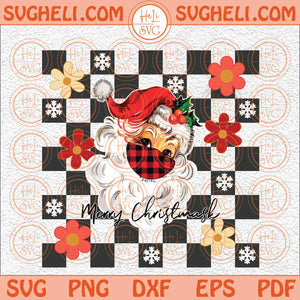 Checkered Woman Christmas Svg Merry Christmask Svg Christmas Svg Png Dxf Eps