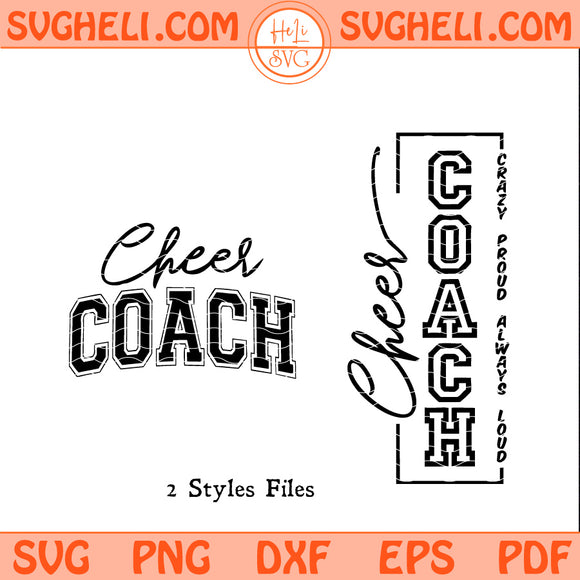 Cheer Coach Svg Coach Svg Cheerleader Svg Cheerleading Svg Png Dxf Eps Pdf Files