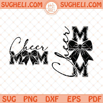 Cheer Mom Svg Coquette Bow Cheer Mom Svg Png Dxf Eps Files