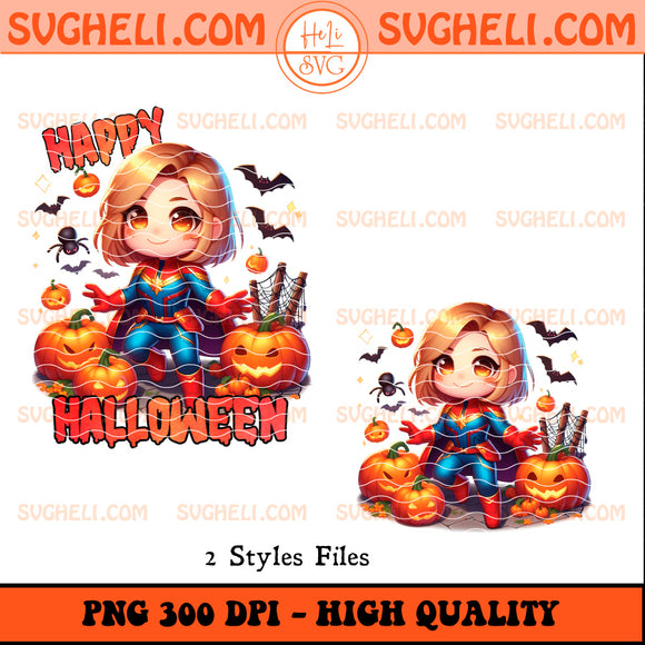 Chibi Captain Marvel Halloween Png Captain Marvel Png