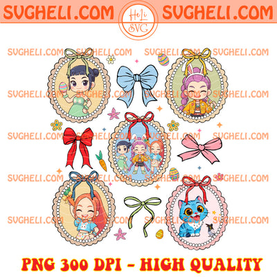 Chibi Huntrix Floral Coquette Easter Png Chibi Huntrix Png