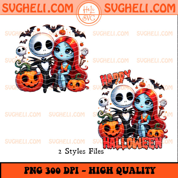 Chibi Jack and Sally Halloween Png Jack and Sally Png
