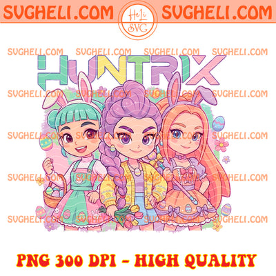 Chibi Kpop Demon Hunter Huntrix Easter Day Png Huntrix Png