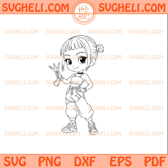 Chibi Zoey Huntrix Svg Kpop Demon Hunters Zoey Svg