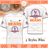 Chicago Bears USA 250th Anniversary Svg Chicago Bears Svg