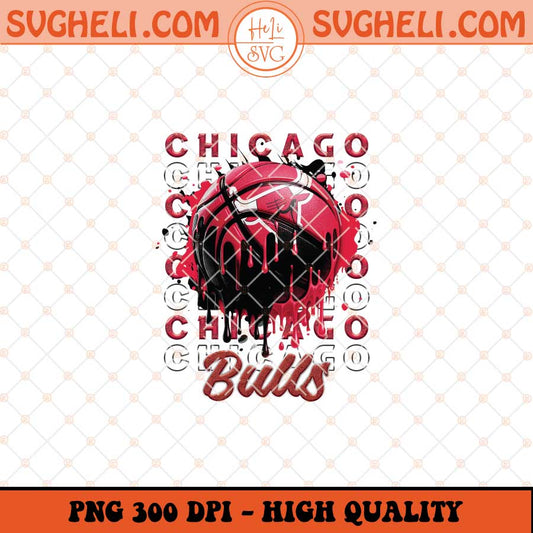 Chicago Bulls Basketball Png NBA Basketball Png Sublimation Files