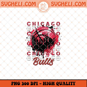 Chicago Bulls Basketball Png NBA Basketball Png Sublimation Files