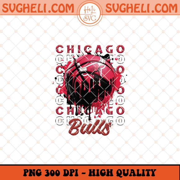 Chicago Bulls Basketball Png NBA Basketball Png Sublimation Files