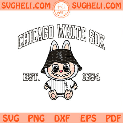 Chicago White Sox Labubu Baseball Svg Labubu MLB Svg Png Dxf Eps Pdf Files