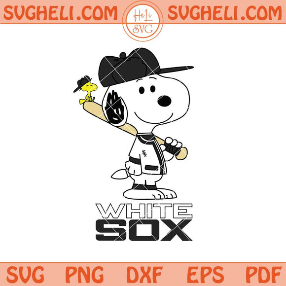 Chicago White Sox Snoopy Baseball Svg Chicago MLB Svg Png Dxf Eps Files