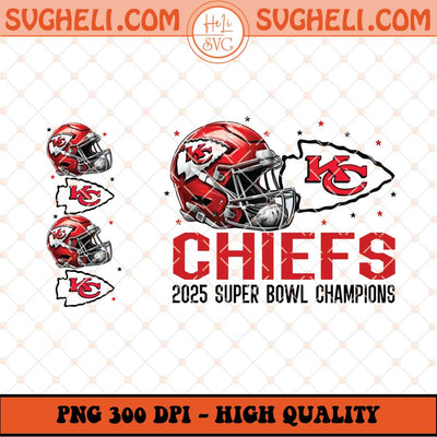 Chiefs Super Bowl LIX Champions 2025 Png Sublimation Files