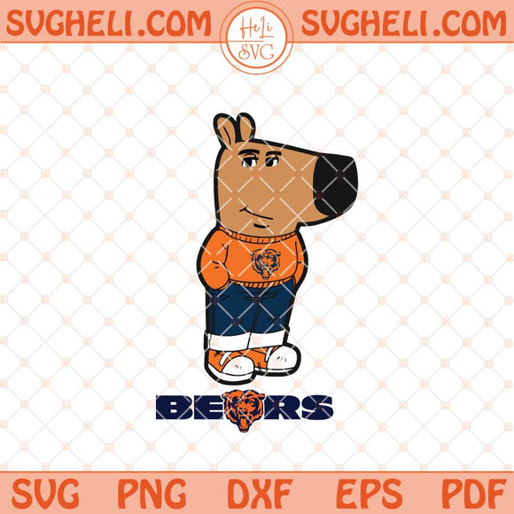 Chill Guy Chicago Bears Football Svg Chill Guy NFL Svg Png Dxf Eps Files