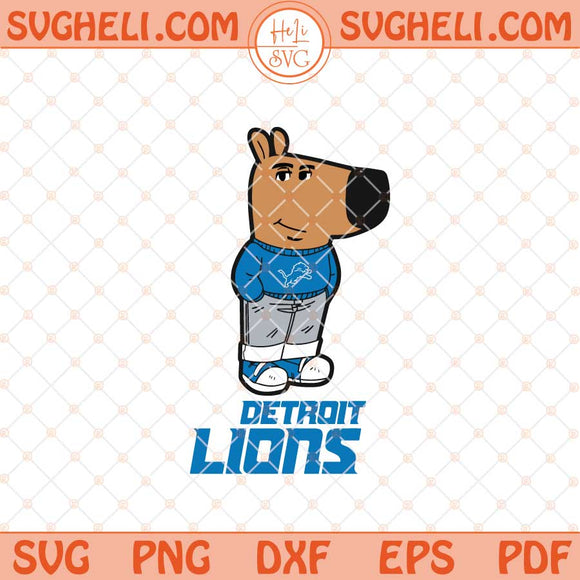 Chill Guy Detroit Lions Football Svg Chill Guy NFL Svg Png Dxf Eps Files