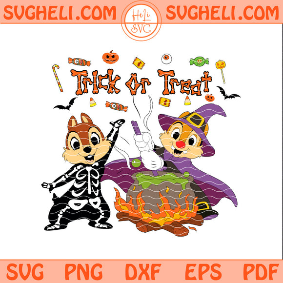 Chip and Dale Halloween Svg Disney Halloween Svg