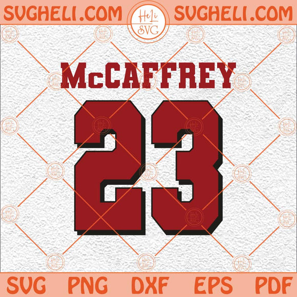 Christian McCaffrey San Fransisco Jersey Svg San Fransisco Svg Png Dxf Eps Files