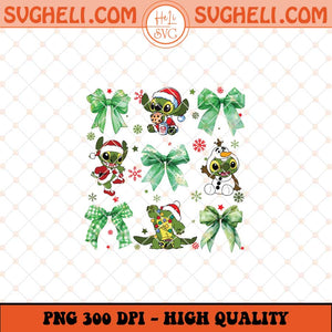 Christmas Blue Character Coquette Bow Png Movie Cartoon Png Sublimation Files