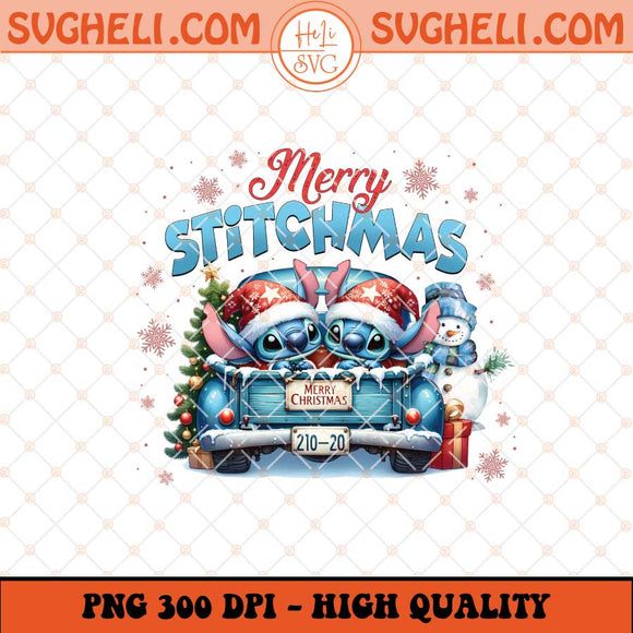 Christmas Cartoon Truck Png Christmas Comedy Png Stitch Png Sublimation Files