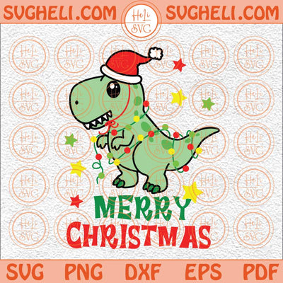 Christmas Dinosaur Svg Christmas Dino Svg Family Matching Svg Png Dxf Eps Files